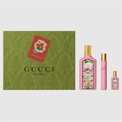 gucci mini perfume gift set|flora gorgeous gardenia gift set.